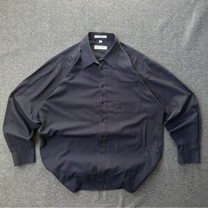 Balmain Dark Navy and black Striped Button Down Shirt